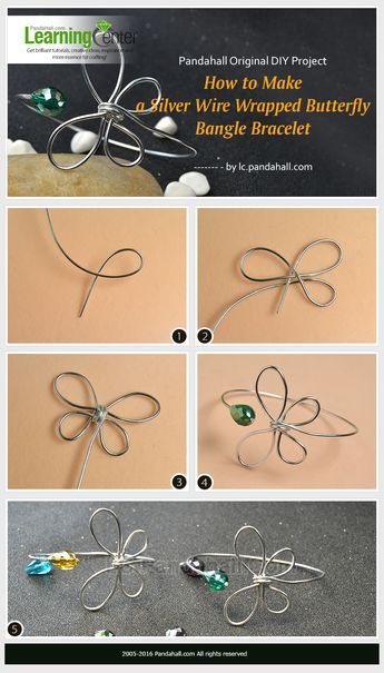 Wire Wrapped Butterfly, Diy Bangle Bracelets, Wire Jewelry Rings, Wire Bangle Bracelets, Wire Jewelery, Leather Jewelry Diy, Bijoux Fil Aluminium, Wire Jewelry Tutorial, Wire Jewelry Designs