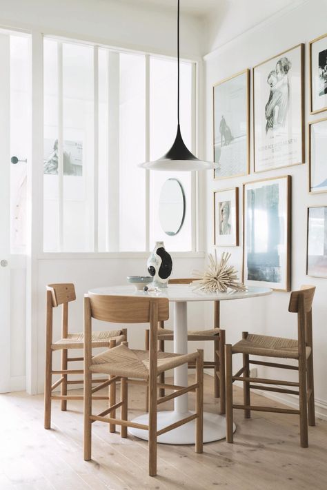 The Inspiring Home of A Norwegian Interior Stylist - Nordic Design Norwegian Interior, Penthouse Design, Beautiful Dining Rooms, Interior Stylist, Best Dining, Stunning Interiors, Living Wall, Scandinavian Home, Eclectic Home