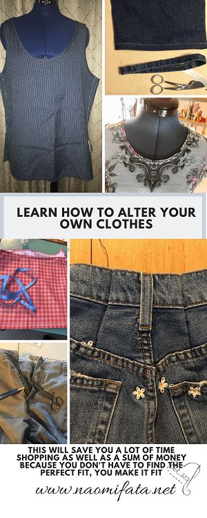 How To Alter Clothes That Are Too Big, How To Restyle Old Clothes, Clothing Alterations Diy, How To Alter Clothes, Make Clothes Bigger, Clothes Alterations Diy, Altering Clothes Bigger, Alter Clothing, Alter Clothes