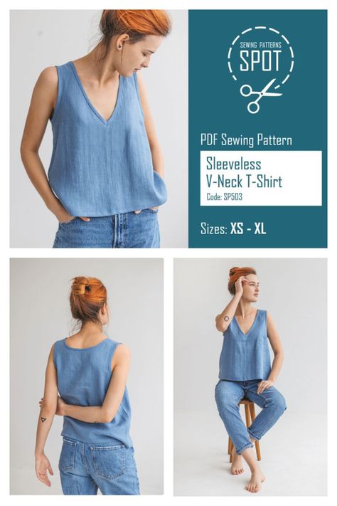 Free Linen Top Pattern, Linen Tank Sewing Pattern, Linen Tank Top Sewing Pattern, Sewing Pattern Linen Top, Linen Tank Top Pattern Free, Sewing Pattern Summer Top, Easy Tank Top Sewing Pattern, Free Tank Top Pattern Sewing, Tank Top Sewing Pattern Free