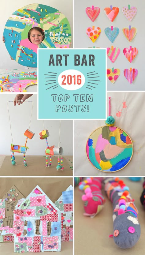 Art Bar Blog top TEN posts of 2016 // art with children Toddler Art Supplies, Kids Art Class, Kids Crafting, Art Bar, Art Camp, Kindergarten Art, Art Activities For Kids, Reading Program, Toddler Art