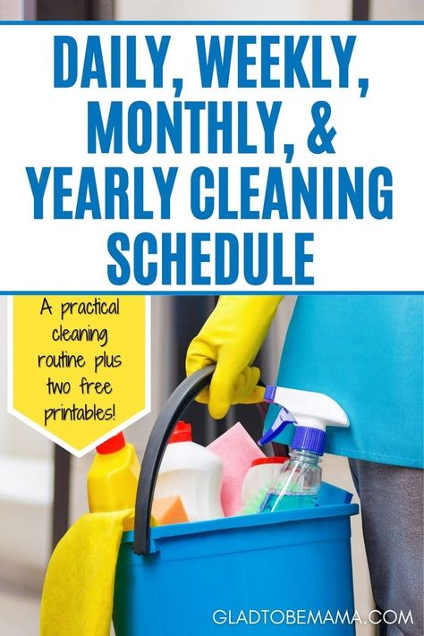 Weekly And Monthly Cleaning Schedule, Home Cleaning Schedule Printable, Deep Cleaning Schedule, Weekly House Cleaning, Household Cleaning Schedule, Housekeeping Schedule, Daily Cleaning Schedule, Free Printable Cleaning, Monthly Cleaning Schedule