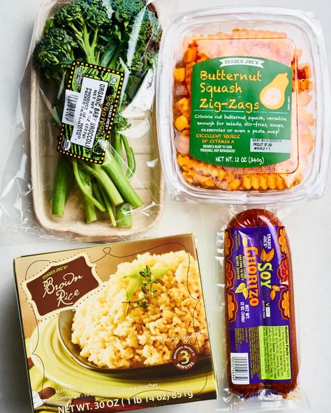 Trader Joes Recipes Healthy, Soy Chorizo, Trader Joes Food, Dinner Aesthetic, Joe Recipe, Trader Joes Recipes, Vegetarian Lunch, Dinner Bowls, Dinner Appetizers