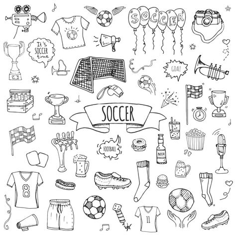 Gloves Illustration, Social Media Logos Icons, Soccer Stickers, Soccer Time, Football Beer, Sketch Note, Football Gloves, Football Icon, Football Ball