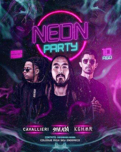 NEON Party Flyer design| Canva Templates Nightclub Flyer Design, Poster Design Photoshop Tutorial, Music Party Poster, Poster Design Photoshop, Party Poster Design, Dj Poster, Technology Design Graphic, Party Flyer Design, Promo Flyer