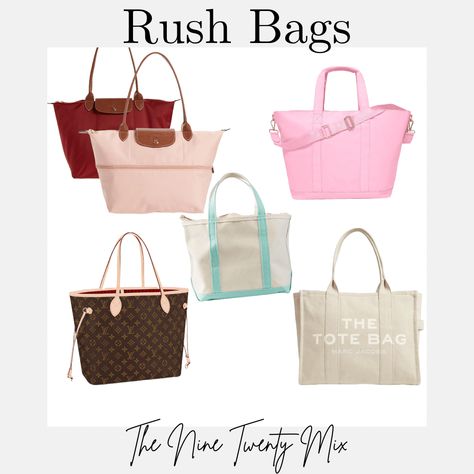 Sorority Rush Bag Essentials - The Nine Twenty Mix Sorority Rush Bag, Rush Bag Essentials, Rush Bag, Sorority Rush Week, Bama Rush, Sorority Resume, Sorority Rush Outfits, Packing Essentials List, Rush Week