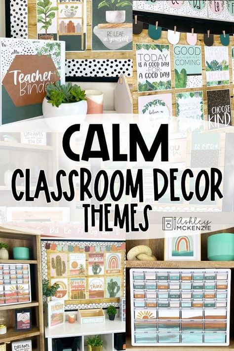 Preschool Classroom Environment, Ashley Mckenzie Classroom Decor, Classroom Decoration Middle School, Minimalistic Classroom Decor, Terrazzo Classroom Decor, Classroom Decor Grade 1, Classroom Mountain Theme, Grade 2 Classroom Decor, 3rd Grade Door Decoration Ideas