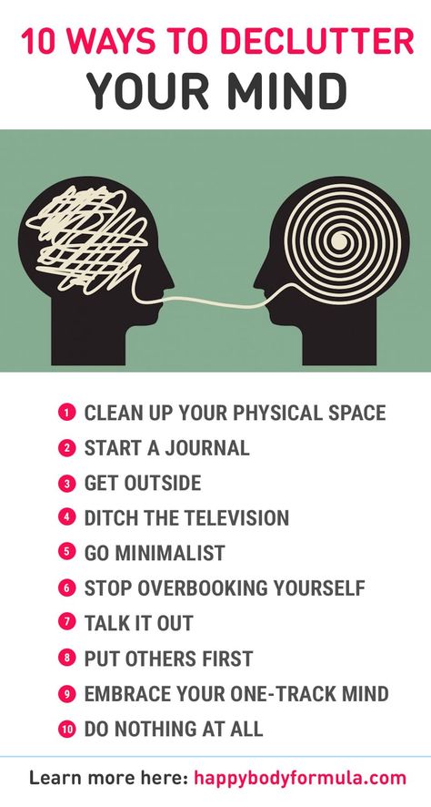 10 Ways To Declutter Your Mind - Do you ever feel overwhelmed, stressed and unable to focus or make decisions. Chances are your mind is too cluttered. Here are 10 simple ways to clear up your mind and find your inner zen. Meditation Zone, Declutter Your Mind, Mindful Living, Mindfulness Meditation, Healthy Mind, Better Me, Self Development, Declutter, Mind Body