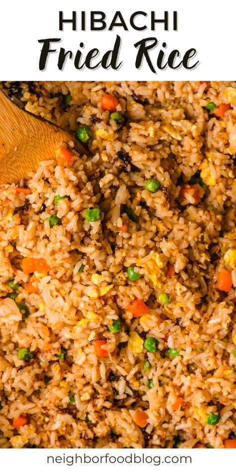 Habatchi Recipe, Best Fried Rice Recipe, Hibachi Fried Rice, Hibachi Recipes, Hibachi Chicken, Fried Rice Recipe Easy, Recipes For One, Chicken Fried Rice Recipe, Recipes Healthy Dinner