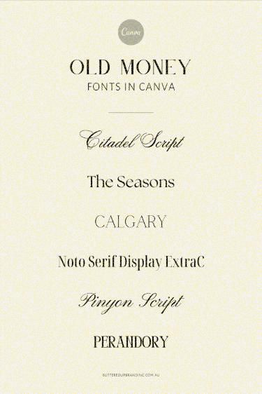 Fonts Design Old Money Canva Font, Logo Design With Numbers, Old Money Fonts Canva, Old Money Logo Ideas, Old Money Fonts, Logo Design Inspiration Branding Fonts, Old Money Logo Design, Aesthetic Brand Logo, Old Money Design