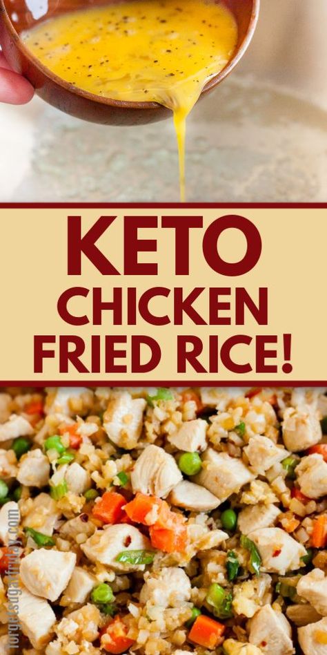 Chicken Fried Rice Recipe, Chicken Fried Rice, Keto Meal Prep, Chicken Fried, Keto Recipes Dinner, Keto Chicken, Diet Help, Keto Diet For Beginners, Diet Meal Plans