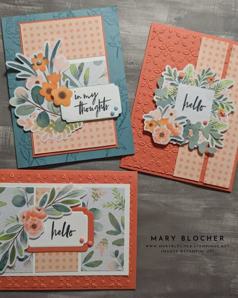 Mary Blocher Stampin' Up! Demo | https://maryblocherstamping.blogspot.com/2024/06/double-wonderone-sheet-wonder-specialty.html A sneak peek of a few of the Double… | Instagram Flowers Dp, Frames Flowers, Designer Paper Cards, Wreath Cards, Card Sketches Templates, Flowers Cards, Dsp Cards, One Sheet Wonder, Cards Making