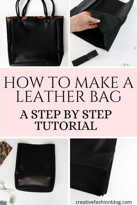 Make A Purse Diy, Diy Handbags And Purses How To Make, How To Make A Leather Purse, Making A Purse Diy, Make A Leather Bag, Making A Leather Bag, Making Leather Bags, Diy Leather Bag Pattern Free, Purse Making Tutorial