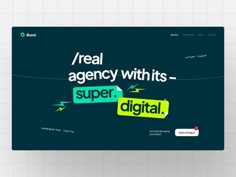 Bond - Agency website Creative Agency Website Inspiration, Graphic Design Agency Website, Agency Color Palette, Engineering Website Design, B2b Ads, Digital Agency Branding, Software Branding, Agency Website Inspiration, Banner Website Design