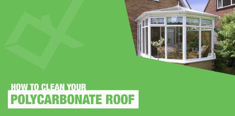 In this Mega Guide we’ll be showing you how to clean your polycarbonate conservatory roof, as well as any other polycarbonate roof. We’ll reveal which soaps and tools you’ll need as well as the most important time of year to show your conservatory roof a little tender loving care. Clear Pergola Roof, Pergola Roof, Polycarbonate Roof, Conservatory Roof, Winter Greenhouse, Tender Loving Care, Roofing Sheets, Pergola With Roof, Deep Winter