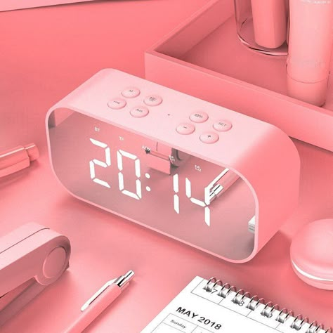 Led Alarm Clock, Desain Pantry, Sound Boxes, Gamer Room, Cat Valentine, Kawaii Room, Cute Room, Cute Room Decor, Room Ideas Bedroom