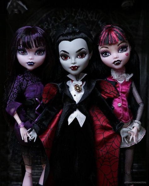 Dracula Doll, New Monster High Dolls, New Monster High, Goth Dolls, Repainted Dolls, Mh Dolls, Monster High Doll, Monster High Dolls, Ever After High