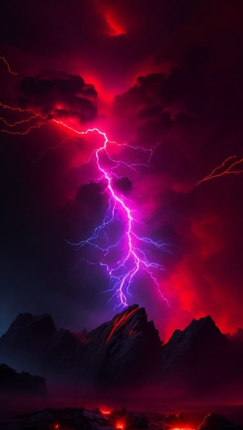 evil nature in black and red Purple And Red Wallpaper Aesthetic, Red Storm Aesthetic, Purple And Red Background, Red And Violet Aesthetic, Purple Lightning Wallpaper, Red Space Wallpaper, Purple And Red Wallpaper, Purple Red Aesthetic, Red Purple Aesthetic