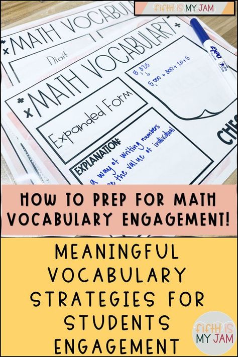 Addition Vocabulary Anchor Chart, Fraction Vocabulary Anchor Chart, 3rd Grade Math Vocabulary Words, Math Vocabulary Anchor Chart, Math Vocabulary Bulletin Board, Math Vocabulary Activities, Teaching Math Vocabulary, Math Vocabulary Notebook, Math Key Words