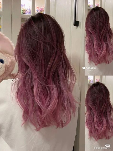 Hair Color For Tan Skin, Hidden Hair Color, Pink Ombre Hair, Hair Color Underneath, Peekaboo Hair, Hair Color Streaks, Dyed Hair Inspiration, Pretty Hair Color, Hair Color Pink