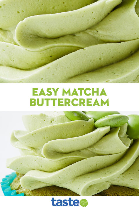 Matcha is all the rage right now. And why wouldn’t it be? Made by grinding green tea leaves into a fine powder, matcha is a tea that has perfected the balance between a subtly earthy bitterness and a sprinkle of sweetness. I created this easy match buttercream recipe because I wanted to take that sweetness up a notch, whilst still celebrating the umami flavours. Matcha Buttercream, Simple Banana Bread, Whipped Icing, Sweets Ideas, Green Tea Leaves, Thai Tea, Buttercream Recipe, Tea Leaves, The Balance