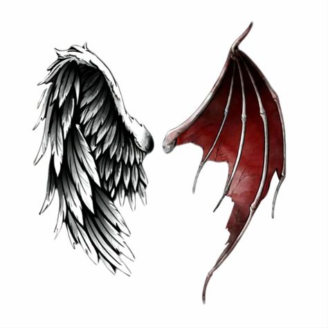 Alas Tattoo, Wing Tattoo Men, Cool Animal Tattoos, Feminine Skull Tattoos, Bestie Tattoo, Devil Angel, Evil Tattoos, Wing Tattoo Designs, Devil Tattoo