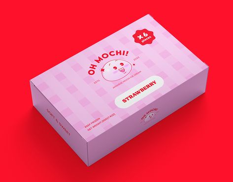 OH MOCHI | Mochi Branding Mochi Packaging Design, Mochi Branding, Mochi Brand, Mochi Packaging, Mochi Design, Recipe Template, Branding Design Packaging, Packaging Labels Design, Branding Logo Design