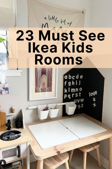 How To Create The Perfect Space For Your Little One With These 23 Must See Ikea Kids Rooms Ikea Toddler Room, Ikea Girls Room, Ikea Decor Hacks, Ikea Kids Playroom, Ikea Kids Bedroom, Ikea Hacks Ideas, Ikea Hack Kids, Ikea Playroom, Small Playroom