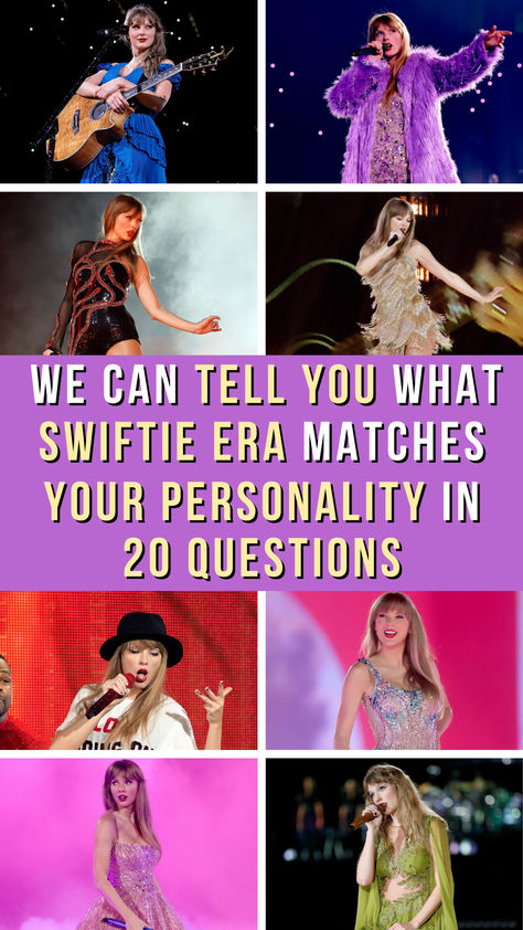 Do you want to know which Taylor Swift era matches your personal aesthetic? Take the quiz to find out. Taylor Swift Last Night, Different Eras Of Taylor Swift, What Is My Taylor Swift Era, Taylor Swift Eras Colors In Order, Taylor Swift Different Eras, Which Taylor Swift Era Are You, What Taylor Swift Era Are You, Buzzfeed Taylor Swift, What Taylor Swift Album Are You Quiz