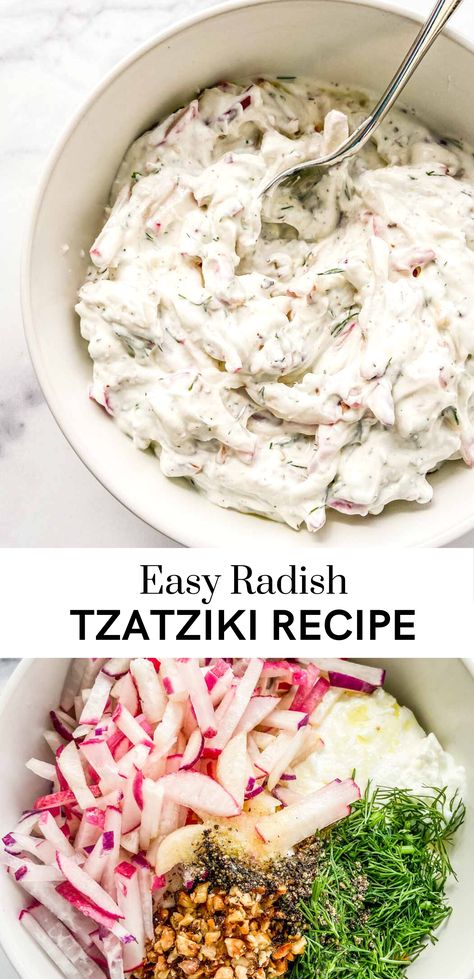 Mezze Plate, Tzatziki Recipe, Middle Eastern Countries, Tzatziki Recipes, Lentil Dishes, Creamy Yogurt, Radish Recipes, Eastern Countries, Yogurt Sauce