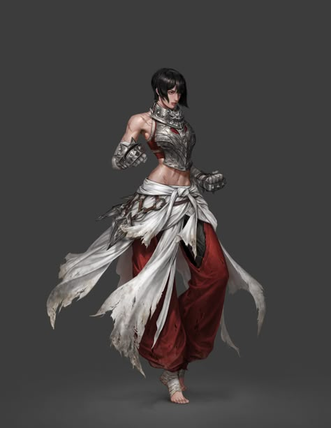 Chakram Dancer Art, Battle Priestess, Female Fighter Character Design, Martial Artist Character Design, Kimono Warrior, Martial Artist Art, Magician Character Design, Warrior Outfits Female, Battle Outfits Women