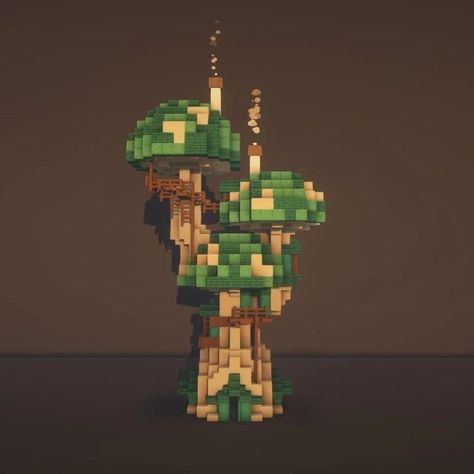 Witch Aesthetic Minecraft Builds, Minecraft Fantasy World Ideas, Minecraft Blue House Ideas, Minecraft Fantasy Builds Mushroom, Minecraft Allay Build, Mushroom Home Minecraft, Minecraft Board Design, Minecraft Mushroom Tower, Minecraft Mushroom Forest