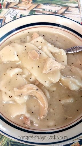 Southern-Style Chicken n' Dumplings... a filling soup, just the way my Grandma used to make it! The Best Chicken And Dumplings, Easy Chicken Dumpling Recipes, Chicken And Dumplin Recipe, Dumplin Recipe, Best Chicken And Dumplings, Dumpling Recipes, Chicken Dumpling, Chicken Dumplings Recipe, Chicken N Dumplings