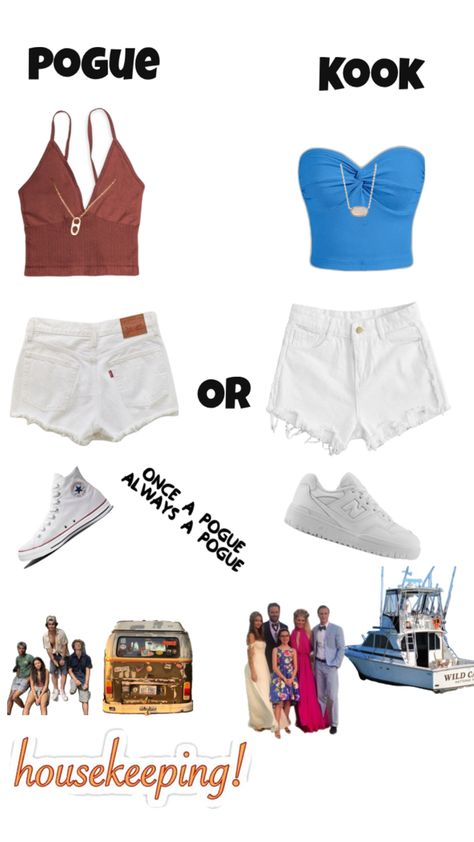 Are you a pogue or Kook according to the outfit you choose. Please like, comment,or follow for more:) Pogue Outfits, Pogue Life Outfits, Obx Fits, Cute Easy Outfits For School, Obx Outfits, Outfit Outer, Outer Banks Shirt, Other Banks, Pogue Style