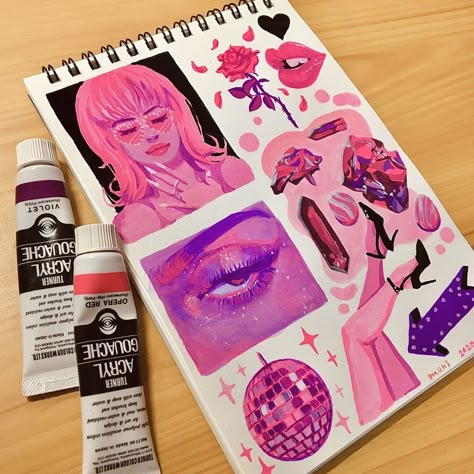 Media Journal, Posca Art, Gouache Art, Sketchbook Inspo, Sketchbook Art Journal, Art Diary, Arte Sketchbook, Arte Inspo, Sketchbook Inspiration