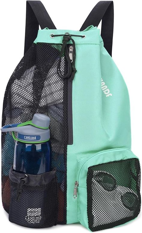 Amazon.com: WANDF Swim Bag Mesh Drawstring Backpack with Wet Pocket Beach Backpack for Swimming, Gym, and Workout Gear (Pink) : Sports & Outdoors Beach Backpack, Summer Shopping List, Swim Bag, Fitness Accessories, Summer Shopping, Swim Team, Accessories Ideas, Things I Need, Workout Gear