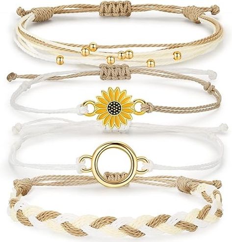 Amazon.com: AURGTTCG Sunflower String Bracelets for Teen Girl Gifts Trendy Stuff,Cute Summer Bracelets Aesthetic Jewelry for Teen Girls,Birthday Presents for Year Old Girls: Clothing, Shoes & Jewelry Bracelets Aesthetic, Trendy Stuff, Teen Stuff, Cute Sunflower, Birthday Presents For Girls, Easter Jewelry, String Bracelets, Teen Jewelry