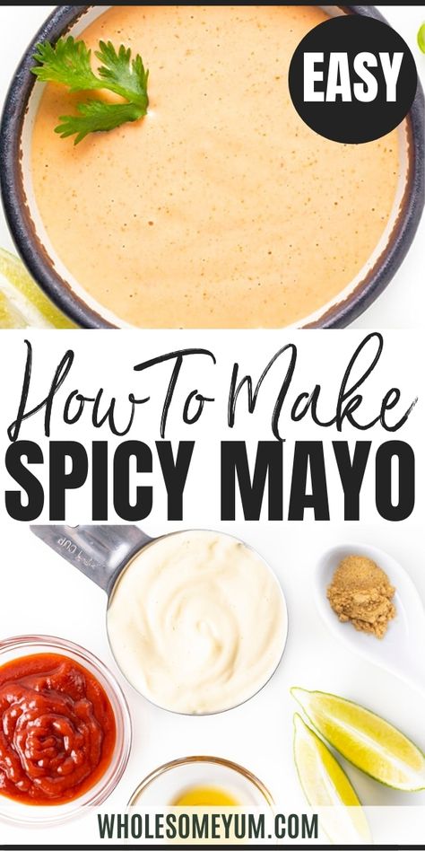 Sriracha Mayo Recipe, Sriracha Mayo Sauce, Spicy Mayo Sauce, Spicy Mayo Recipe, Sushi Sauce, Mayo Recipe, Mayo Sauce, Keto Sauces, Sriracha Mayo