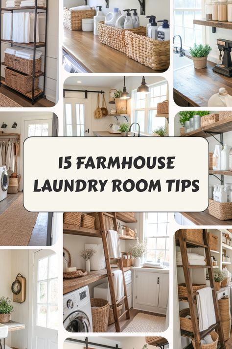 How to create a farmhouse laundry room and make best use of space on a budget. Farmhouse Laundry Room Ideas Small Diy, Laundry Room Remodel Farmhouse, How To Decorate A Laundry Room, Laundry Room Modern Farmhouse, Small Laundry Room Makeover Farmhouse, Country Laundry Room Ideas, Farmhouse Utility Room, Farmhouse Laundry Rooms, Rustic Laundry Room Ideas