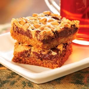 Double Delicious Cookie Bars Cookie Bars Recipes, Eagle Brand Recipes, Bars And Squares, Chocolate Chip Cookie Bars, Eagle Brand, No Bake Bars, Cookie Bar, Cookie Bar Recipes, Bar Recipes