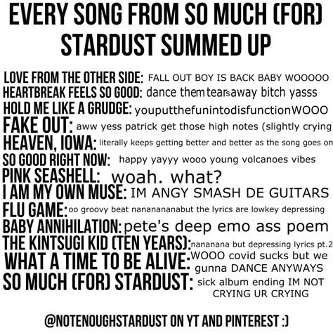 So Much For Stardust Fob, So Much For Stardust Aesthetic, Fall Out Boy Bracelet Ideas, So Much For Stardust, Fall Out Boy Poster, Fall Out Boy Quotes, Fall Out Boy Concert, Fall Out Boy Wallpaper, Fall Out Boy Memes