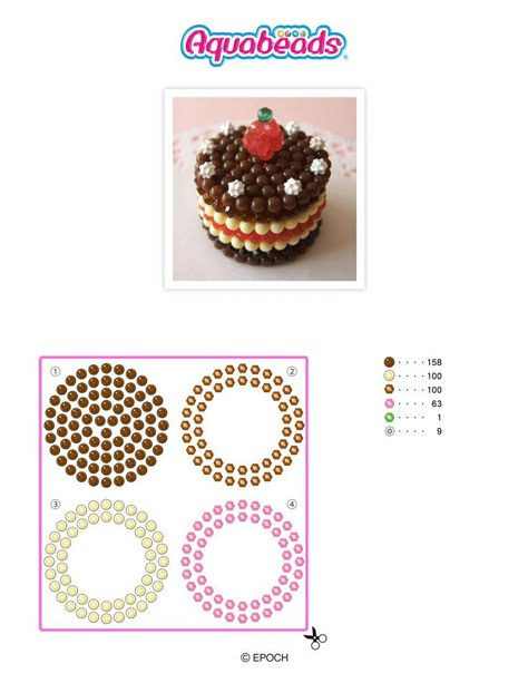 Aqua Beads Patterns Easy, Aqua Beads Ideas, Aqua Beads Patterns, Aquabeads Ideas, Aquabeads Templates, 3d Chocolate, Easy Perler Bead Patterns, Pearl Beads Pattern, Diy Perler Bead Crafts