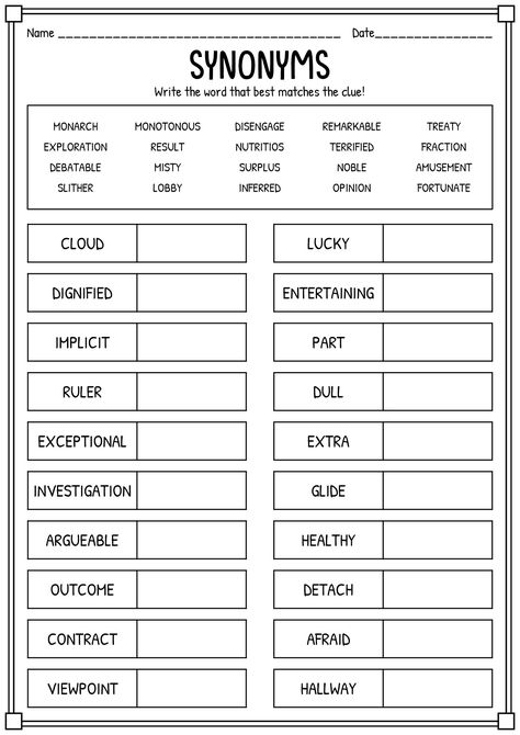 Free Printable Worksheet for 5th Grade Synonyms 2nd Grade Language Arts Worksheets, 2nd Grade Reading Fluency, 3rd Grade Reading Worksheets, Third Grade Reading Worksheets, Fluency Worksheets, 4th Grade Reading Worksheets, Task Ideas, 2nd Grade Reading Worksheets, Free Reading Comprehension Worksheets