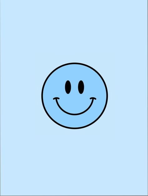 Teal Smiley Face Wallpaper, Asthetic Picture Blue Theme, Cute Simple Wallpapers Aesthetic Pastel, Asthetic Wallper Blue, Blue Preppy Smiley Face, Backgrounds Ipad Dark, Blue Smiley Face Wallpaper, Aesthetic Smiley Face Wallpaper, Cute Simple Wallpapers Aesthetic