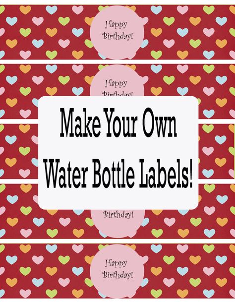 Baby+Water+Bottle+Label+Template+Free Label Botol, Water Bottle Labels Free, Diy Water Bottle Labels, Labels Printables Free Templates, Free Microsoft Word, Custom Water Bottle Labels, Printable Label Templates, Water Bottle Labels Wedding, Printable Water Bottle Labels