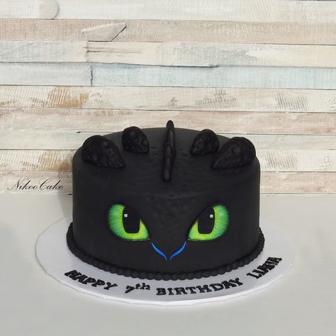 Toothless Dragon Birthday Cake . . . . . . . . . . . #toothlessthedragon #toothlessdragon #toothlessdragoncake #toothless #customcake #customcakes #nikoocake #نیکوکیک Toothless Cake, Cake Dragon, Dragon Birthday Invitations, Dragon Themed Birthday Party, Dragon Birthday Cakes, Dragon Cakes, Dragon Birthday Parties, Dragon Cake, 4th Birthday Cakes