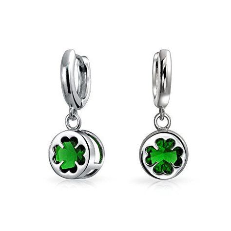 Bling Jewelry Sterling Silver Four Leaf Clover Green Glass Drop Earrings >>> Click on the image for additional details. Irish Earrings, Galway Girl, Shamrock Earrings, Clover Jewelry, Celtic Earrings, Glass Drop Earrings, Clover Earrings, Clover Green, Sterling Silver Drop Earrings