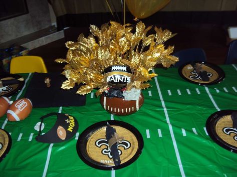 Saints 5th Birthday Party | CatchMyParty.com 28 Birthday, 28th Birthday, Football Baby, Happy 2nd Birthday, 5th Birthday Party, For My Love, Easy Dinner Ideas, New Orleans Saints, Birthday Images