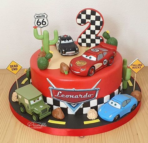 Speedway Showcase: Your Pinterest Pitstop for Cars Disney Cars 2nd Birthday Cake, Disney Car Birthday Cake, Cars Second Birthday Cake, Birthday Cake Cars Mcqueen, Cakes Cars Birthday, Cars Disney Birthday Cake, Disney Cars Birthday Cake Ideas, Disney Cars Theme Cake, Disney Car Cake