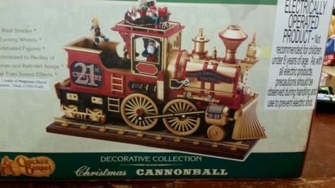 Plaid-tidings-decorative-collection-Christmas-cannonball-train-plays-music Holiday Plaid, Stuff For Sale, Cracker Barrel, Play Music, Christmas Winter, Ebay Finds, New Color, Barrel, Seasonal Decor